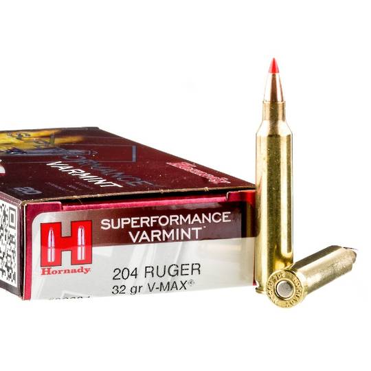 Hornady 204 Ruger 32gr VMax 20 Rounds